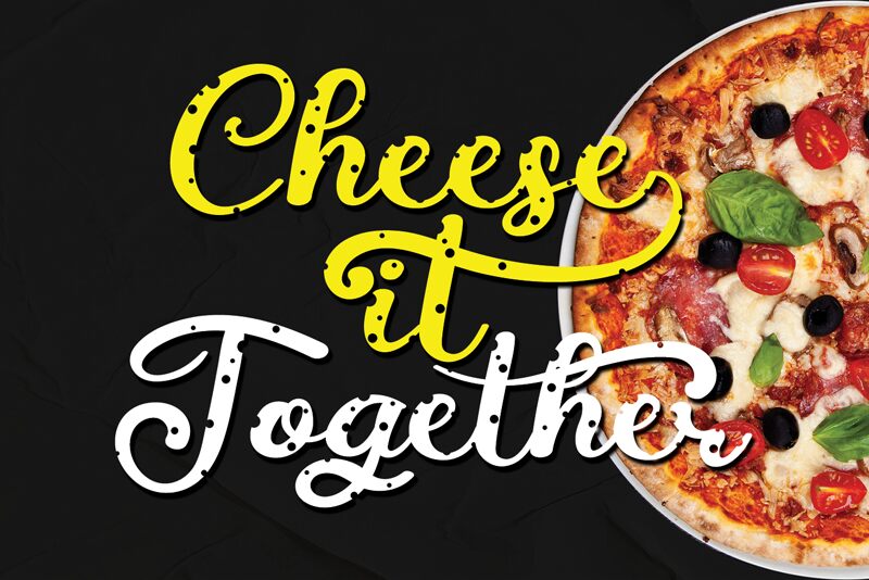 Cheese It Together — Prezentácia písma