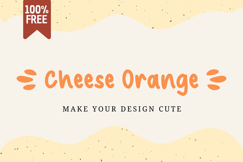 Cheese Orange Schriftart