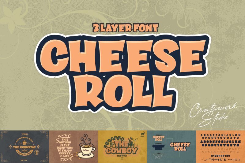 CHEESE ROLL Шрифт