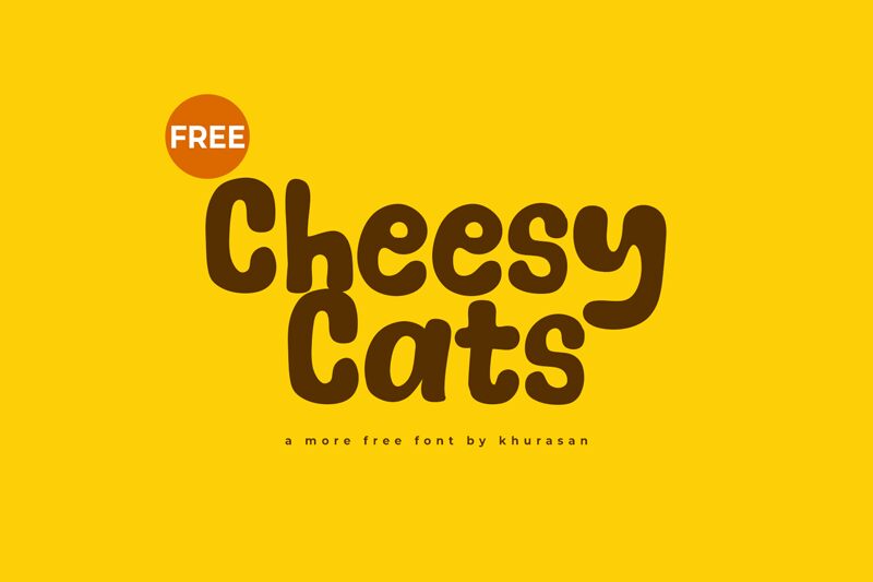 Cheesy Cats Druh písma