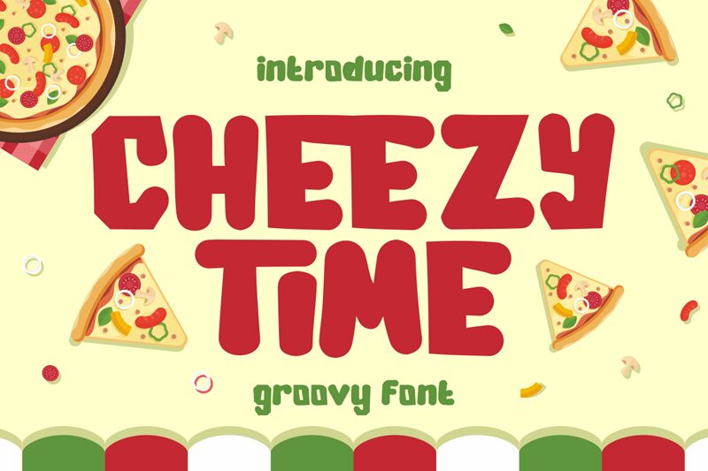 Cheezy Time font presentation and specimen