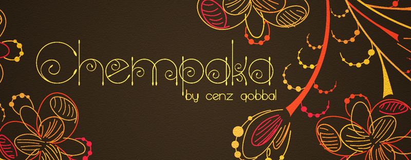 Chempaka Schriftart