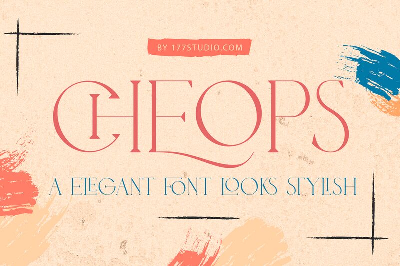 cheops elegant Schriftart