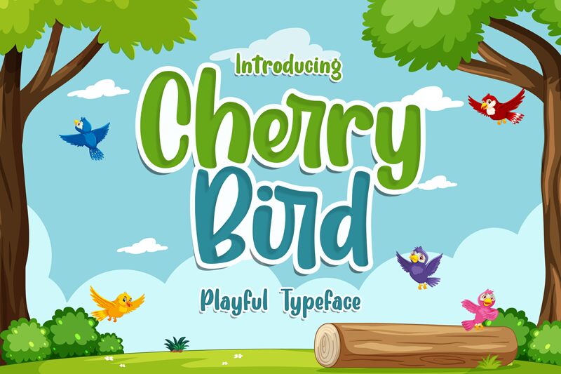 Cherry Bird Шрифт