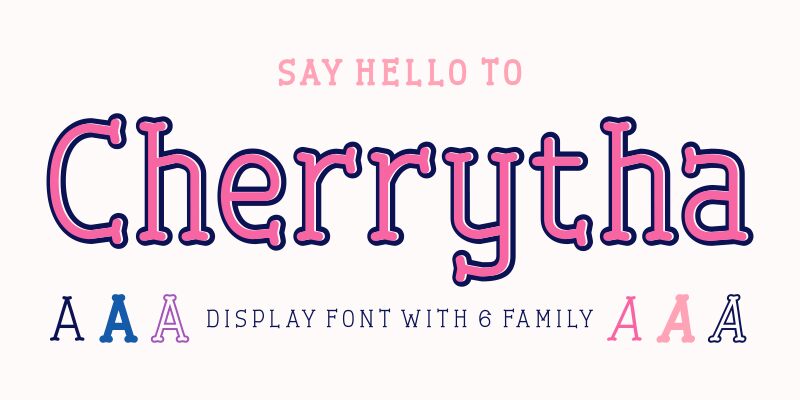 Cherrytha Шрифт