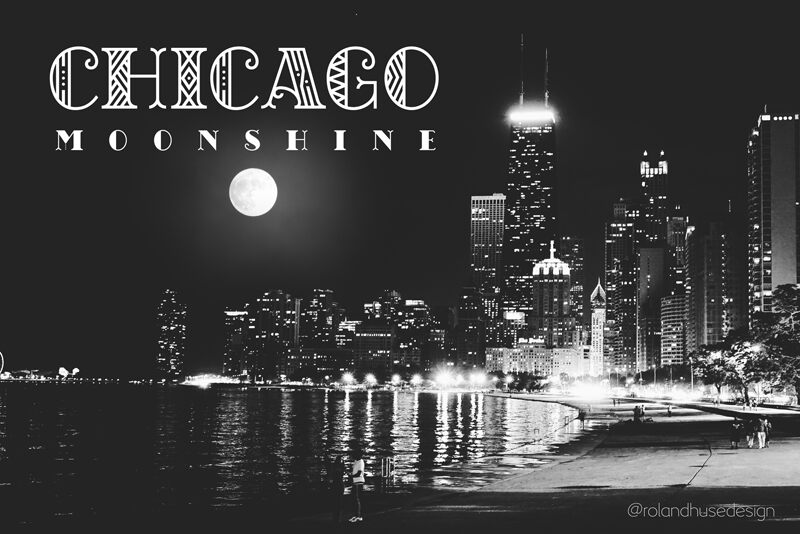 CHICAGO moonshine Schriftart