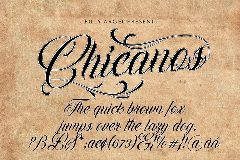 Chicanos Personal Use Regular — Font presentation