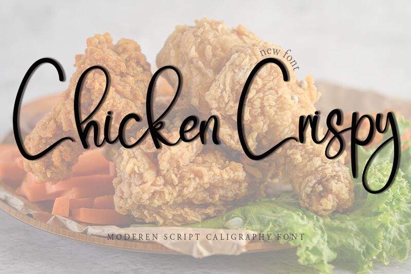 Chicken Crispy الخط