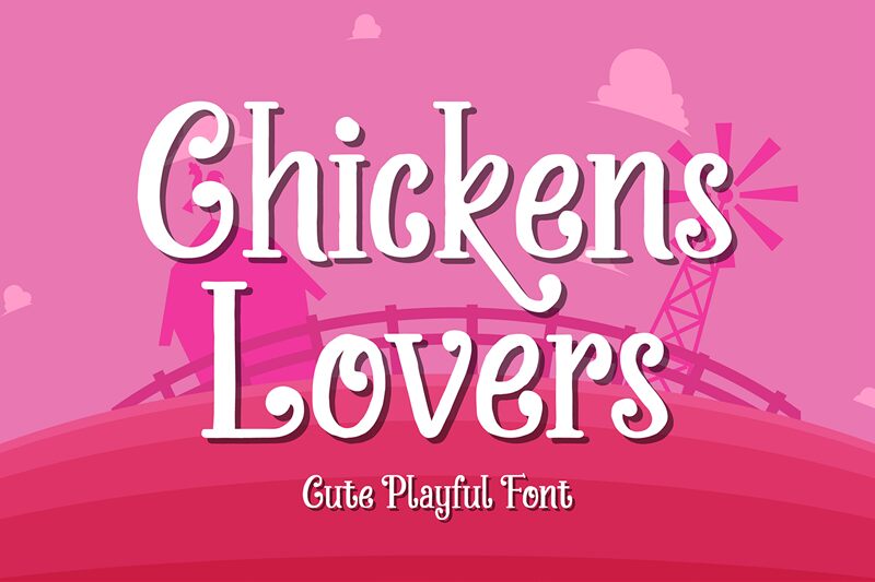 Chickens Lovers Czcionka