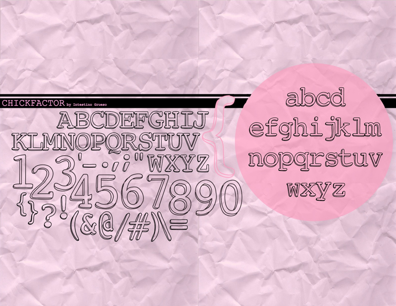 Chickfactor Schriftart