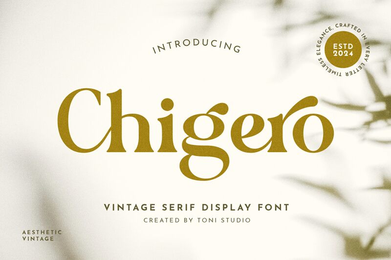 Chigero Schriftart