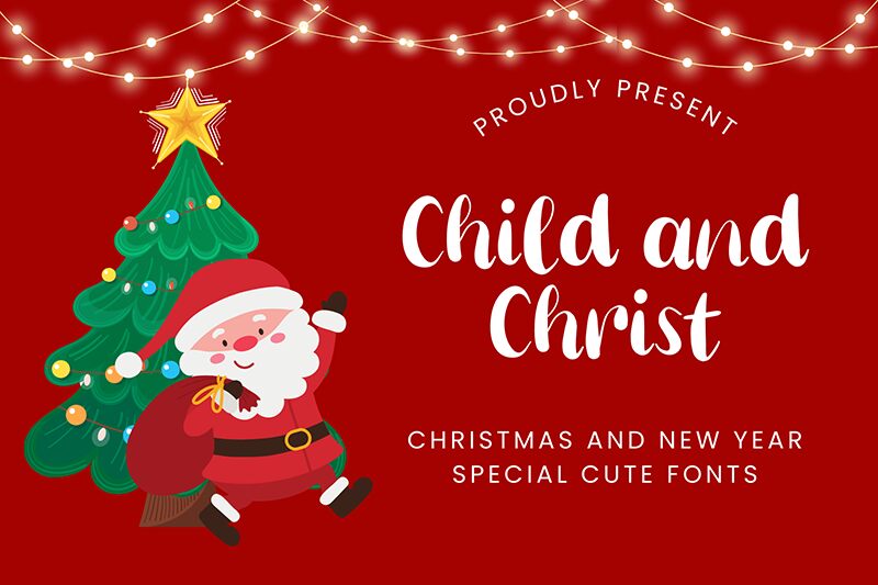 Child and Christ الخط 