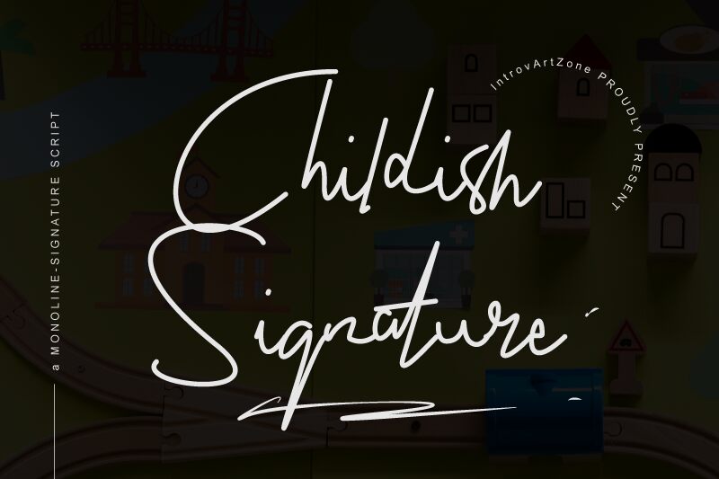 Childish Signature Carattere