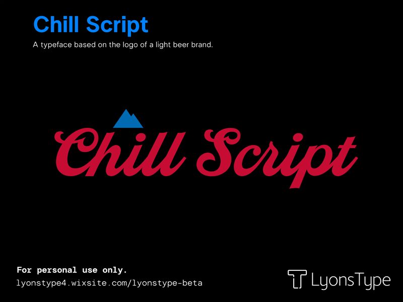 Chill Script Czcionka