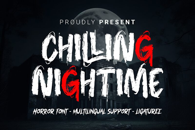 Chilling Nightime Schriftart