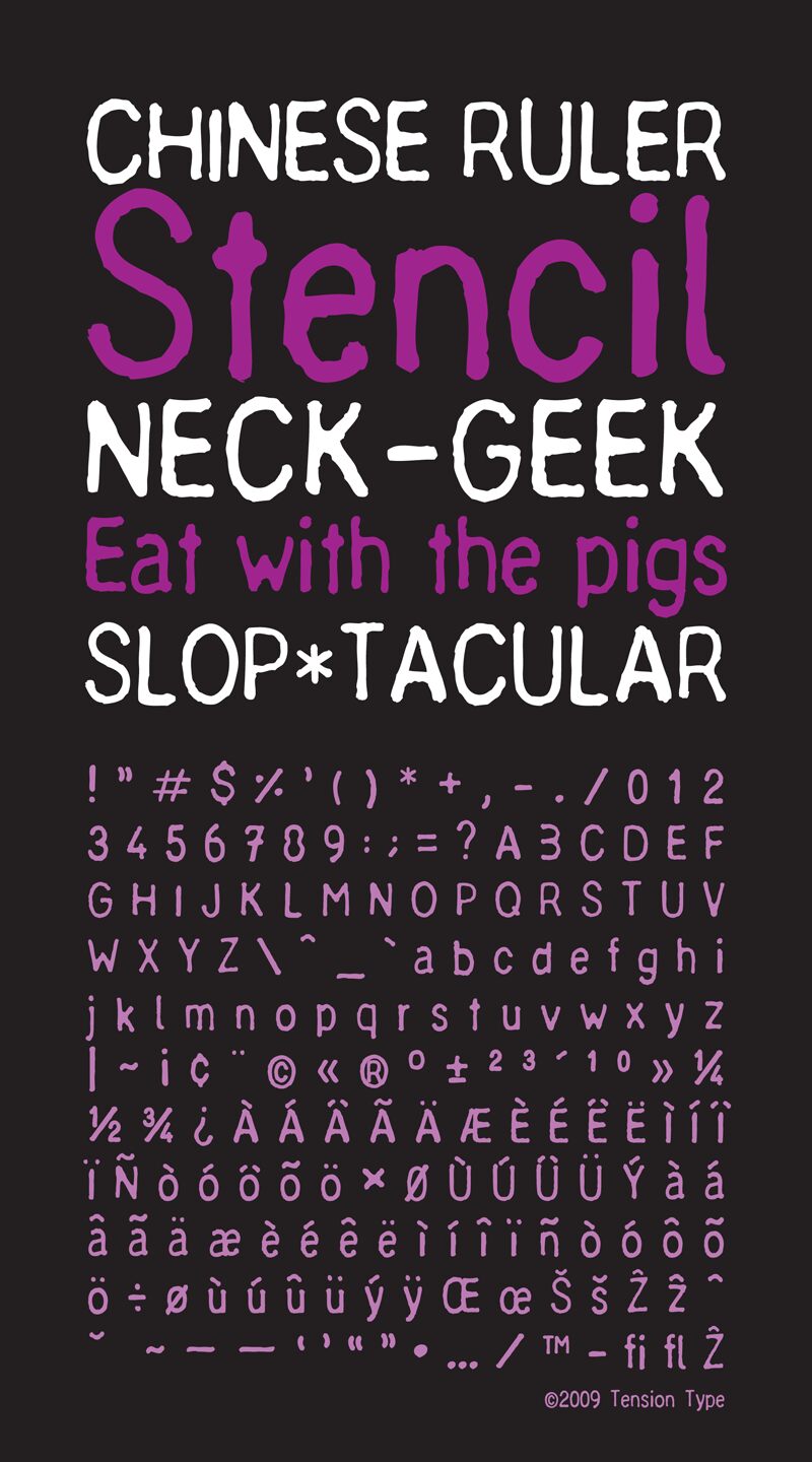 Chinese Ruler Czcionka