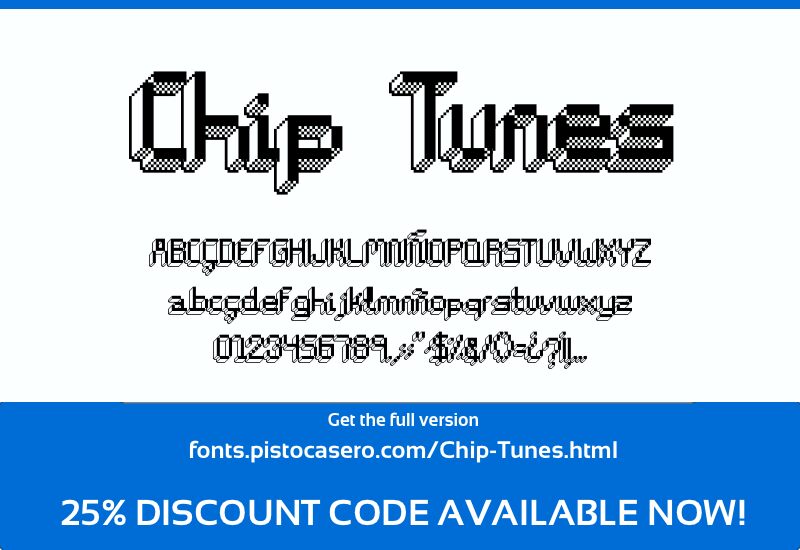Chip Tunes Czcionka