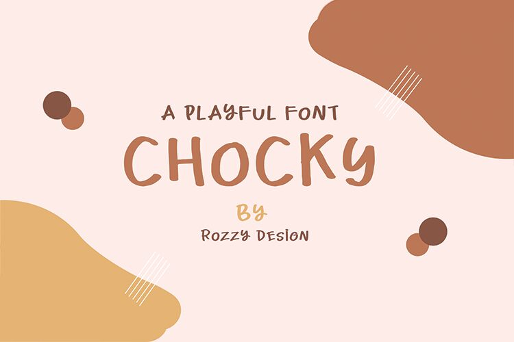 Chocky Font Fonte