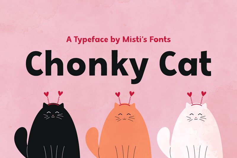 Chonky Cat Schriftart