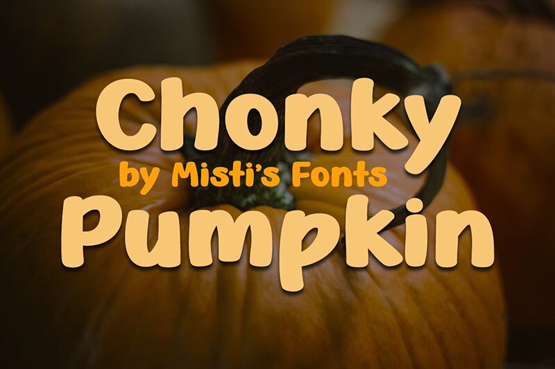 Chonky Pumpkin Schriftart