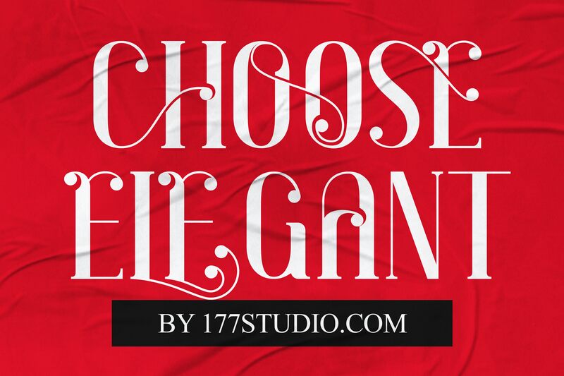 CHOOSE ELEGANT Schriftart