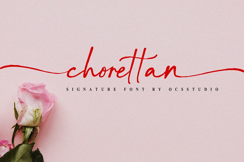 Chorettan Schriftart