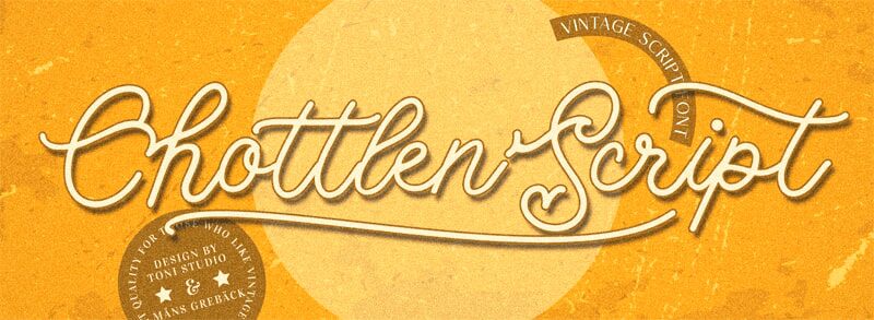 Chottlen Script Schriftart