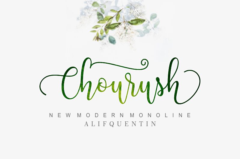 Chourush Schriftart
