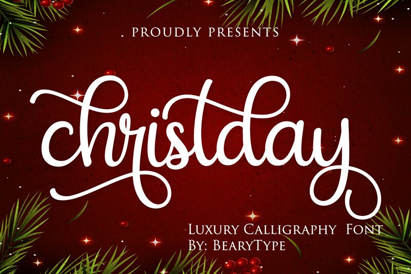 christday フォント