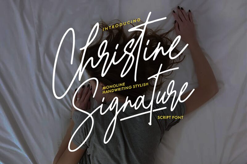 Christine Signature Czcionka