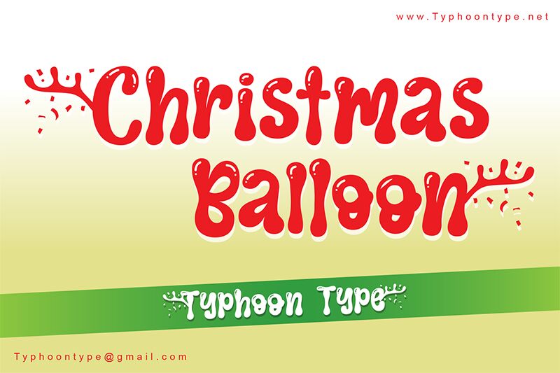 Christmas Balloon Carattere