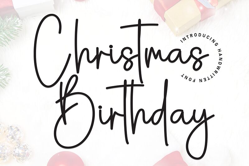 Christmas Birthday Schriftart