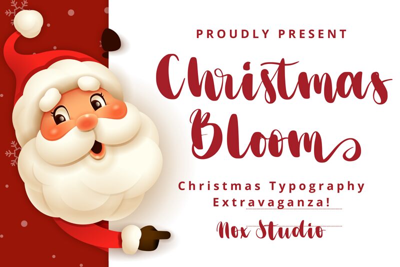 Christmas Bloom Schriftart