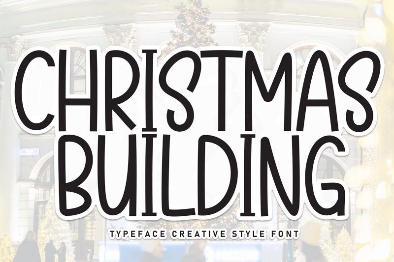 Christmas Building Schriftart