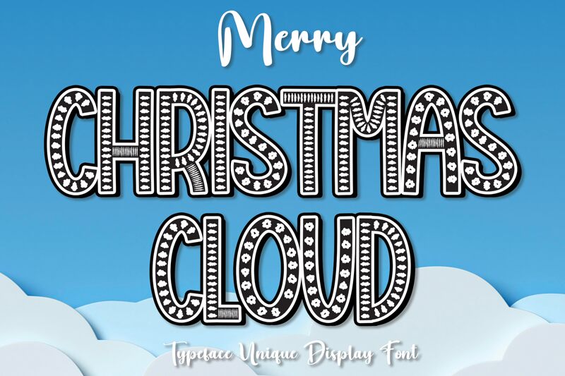 Christmas Cloud Czcionka