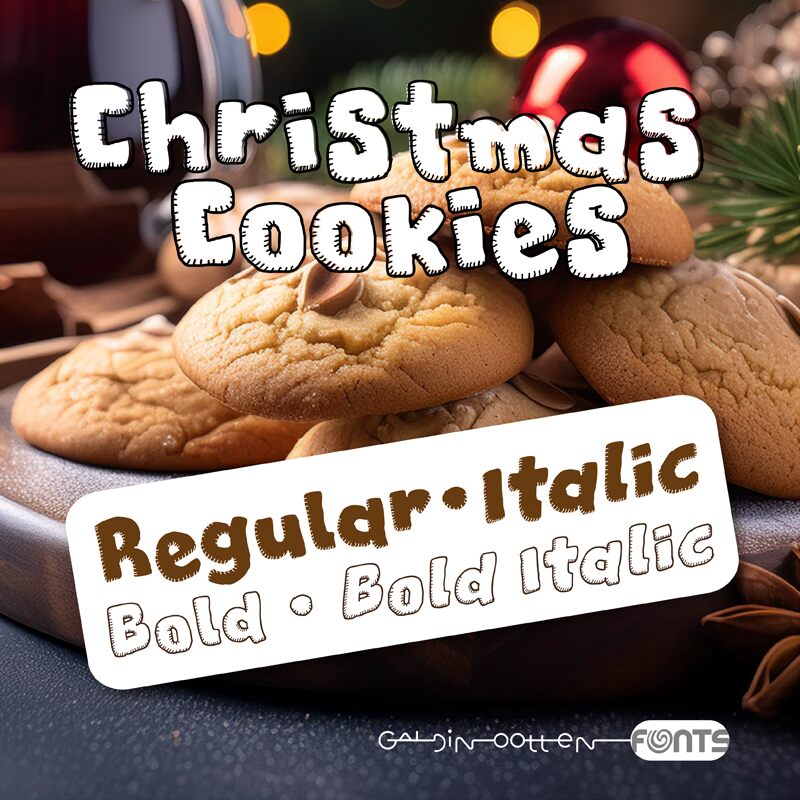 Christmas Cookies Schriftart
