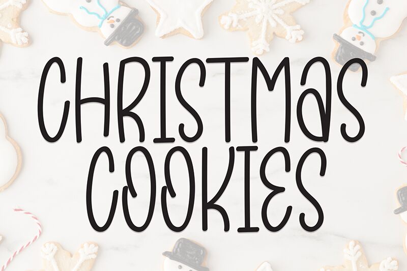 Christmas Cookies Schriftart