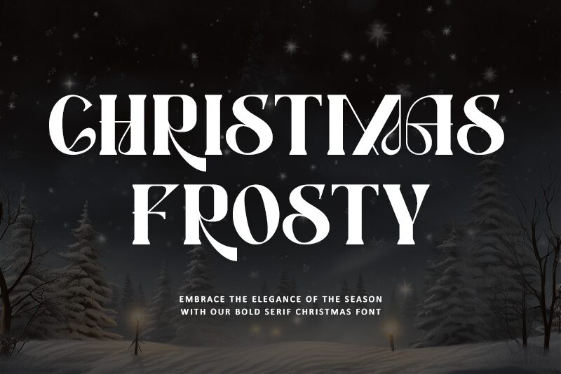 Christmas Frosty Font