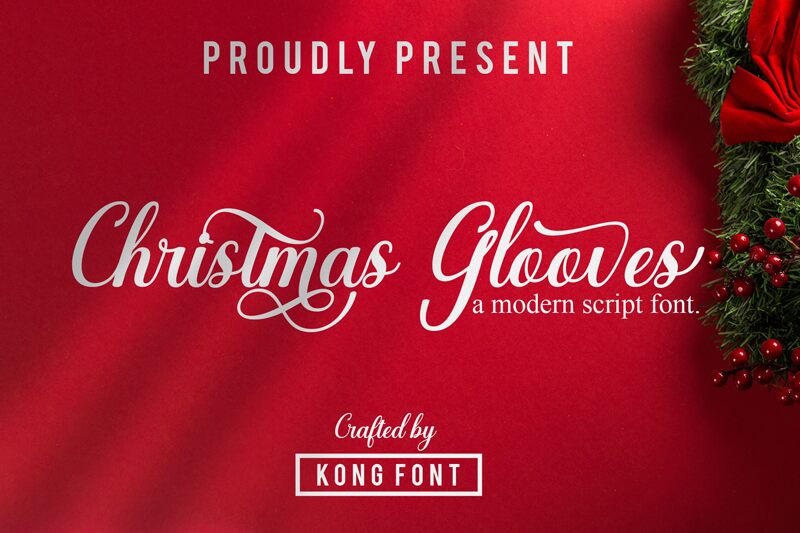 Christmas Glooves Schriftart