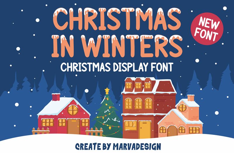 CHRISTMAS IN WINTERS Font