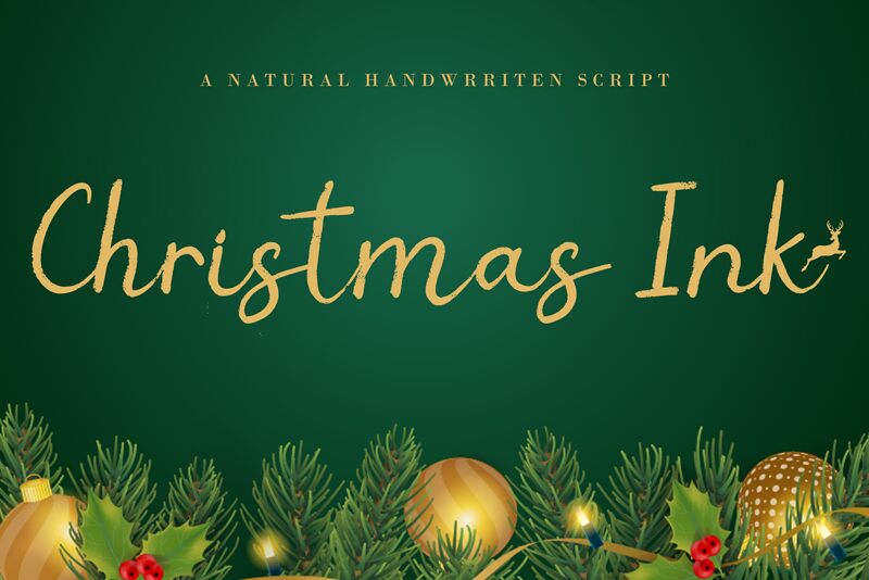 Christmas Ink Carattere