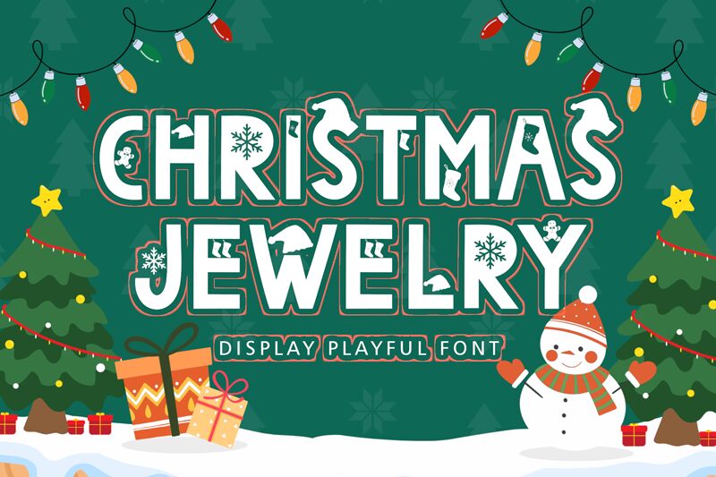 Christmas Jewelry Font