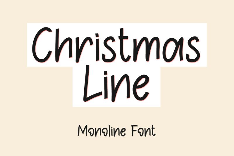 Christmas Line 字体