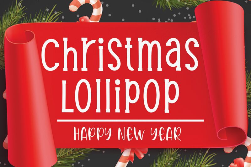 Christmas Lollipop Font