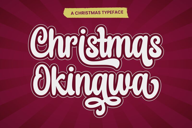 Christmas Okinawa Schriftart