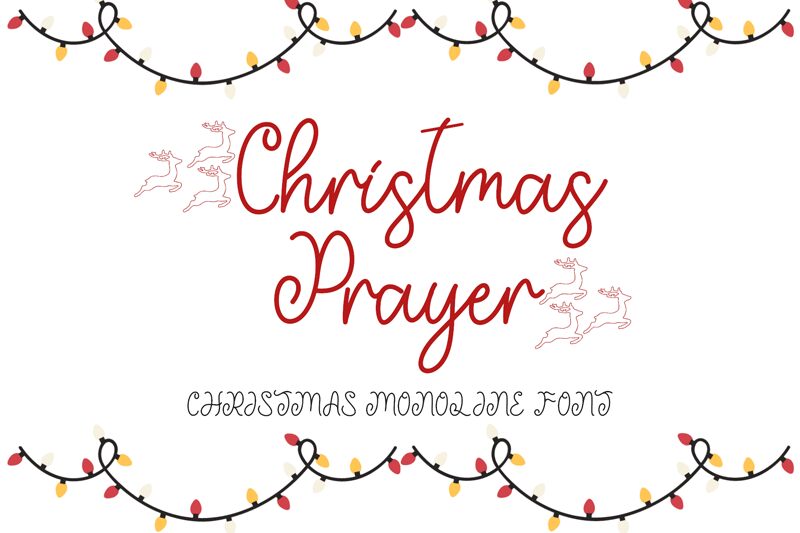Christmas Prayer Schriftart