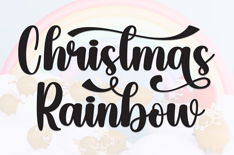 Christmas Rainbow 字体