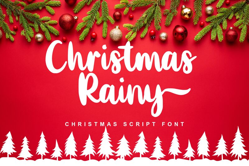 Christmas Rainy Druh písma