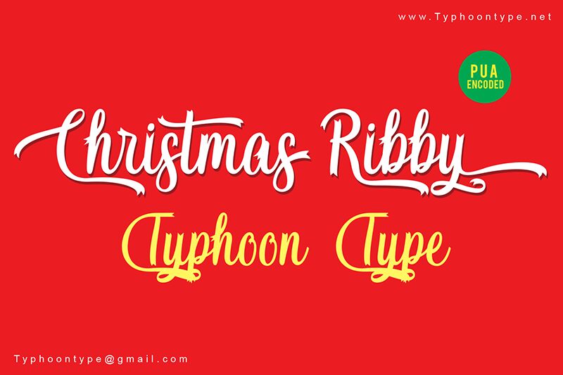 Christmas Ribby Schriftart