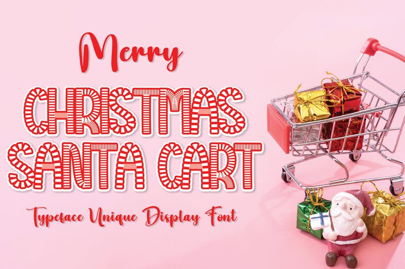 Christmas Santa Cart الخط